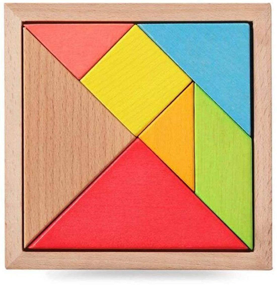 wooden tangram puzzle set for kids | colorful brain development toy wooden tangram puzzle set for kids | colorful brain development toy