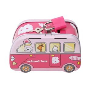 Cute School Bus Money Bank Toy
