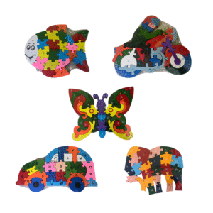 Wooden Alphabet & Number Puzzle